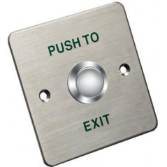 Bouton EXIT en aluminium carrée HIKVISION