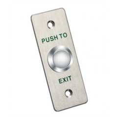 Bouton EXIT en aluminium HIKVISION rectangulaire