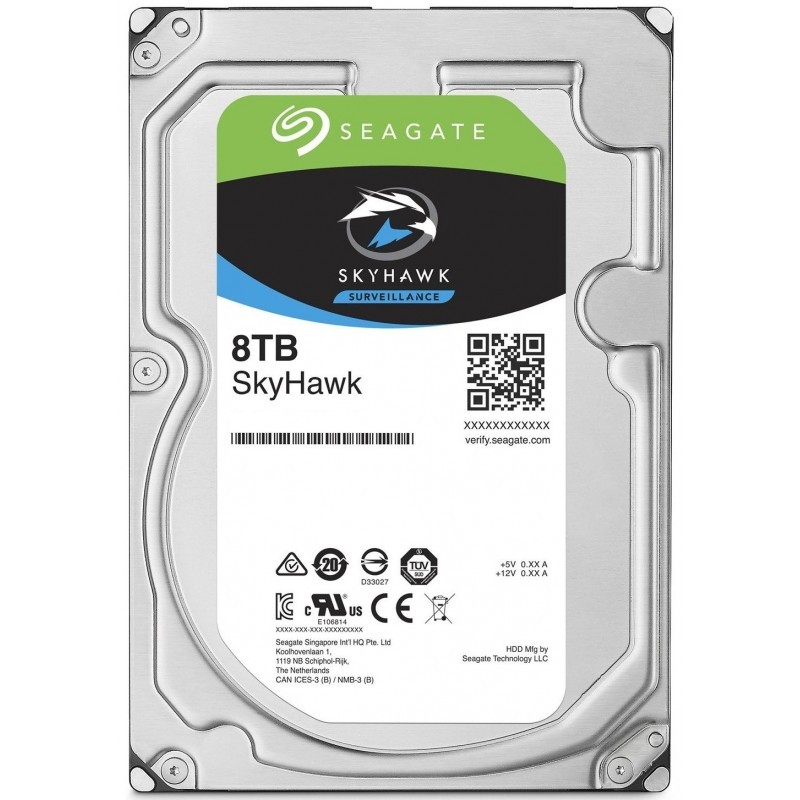 Vente Disque Dur Interne 3.5 SEAGATE SKYHAWK pour Vidéo Surveillance 6 To  